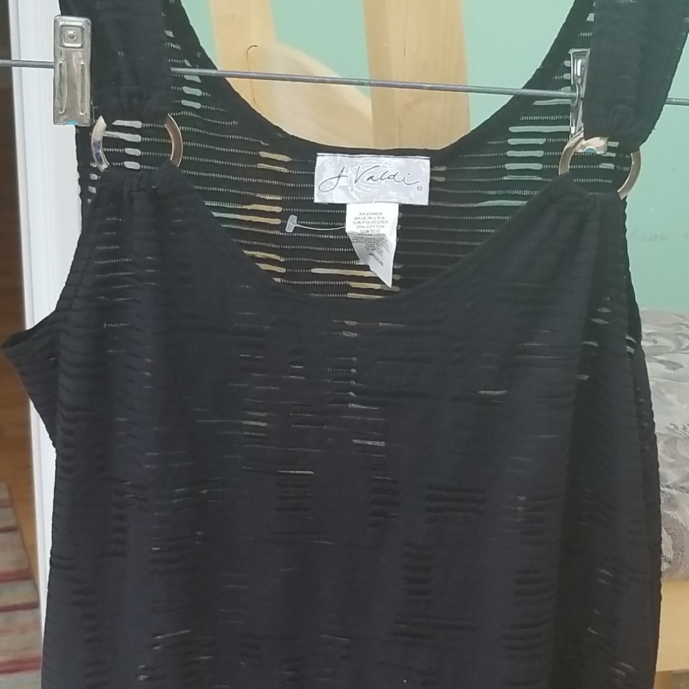 J Valdi Black coverup with silver rings by shoulder small - Picture 7 of 7